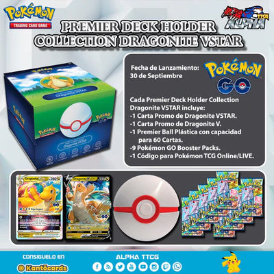 Caja Dragonite VSTAR Premier Deck Holder Pokemon GO - Inglés 🇬🇧